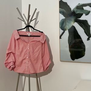 2/40$ π Striped Off Shoulder Top